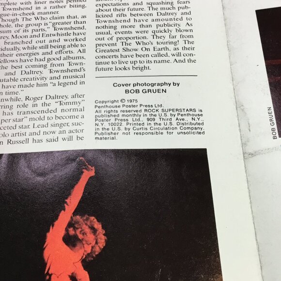 THE WHO 1980 Official Concert Tour Program & The Who 1975 Poster Magazine #3 - Picture 11 of 11
